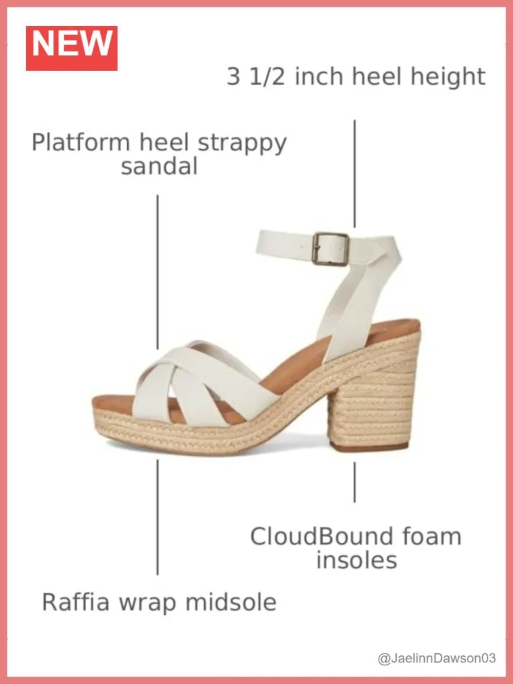 TOMS Majorca Strappy Block Heel Sandals Leather Platform Ankle Strap